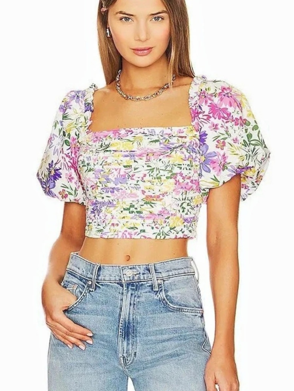 ASTR The Label Floral Top